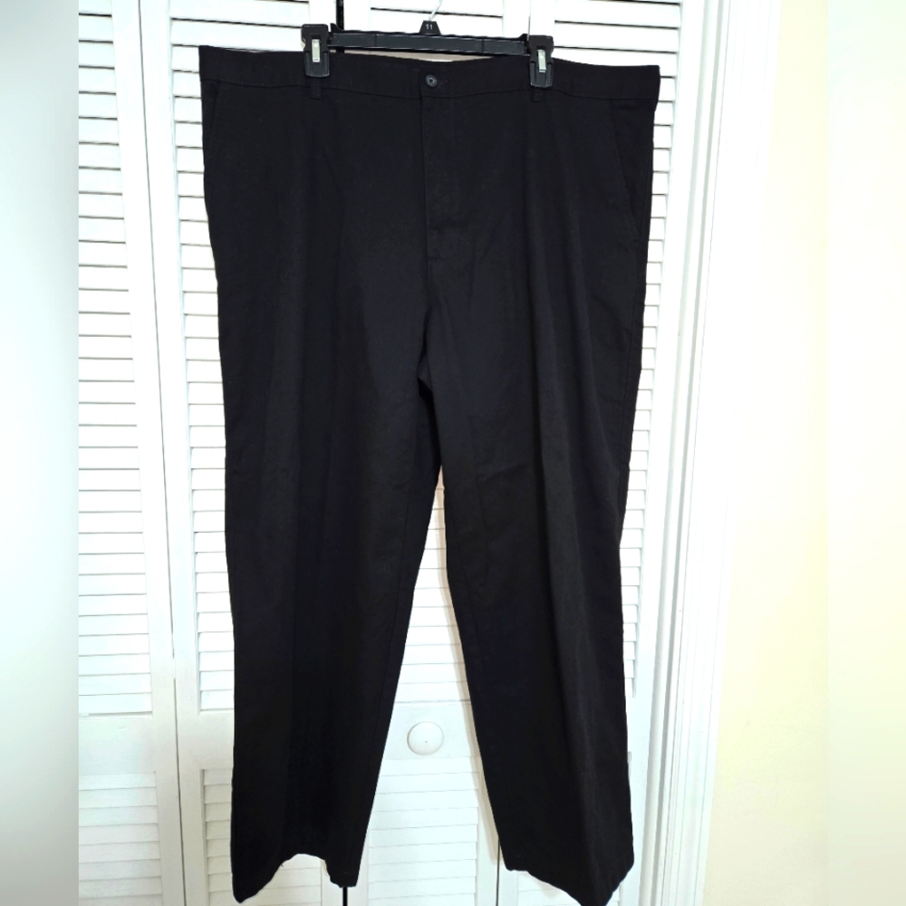 George Men's 44x30 Black Slacks